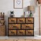 Sorbus Dresser with 8 Drawers - Chest Organizer Unit with Steel Frame Wood Top & Handle Easy Pull Fabric Bins for Clothes - Wide Storage Furniture for Bedroom, Hallway, Living Room, Nursery & Closet